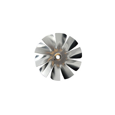 Packard A61951 Aluminum Fan Blade 10 Blade, 3-1/2 Dia, Cw, 3/16 Bore, Hub On Intake