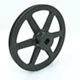 Packard PAK3478 Single Groove Pulleys For 4L Or A Belts 3.45 O.D. 7/8 Stock Bore