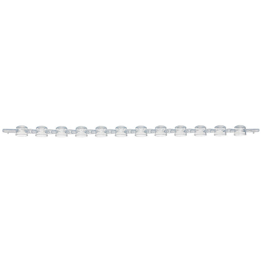 Globe Scientific PCR-02DC-12 0.2mL 12-Strip Dome Caps No Tubes Natural