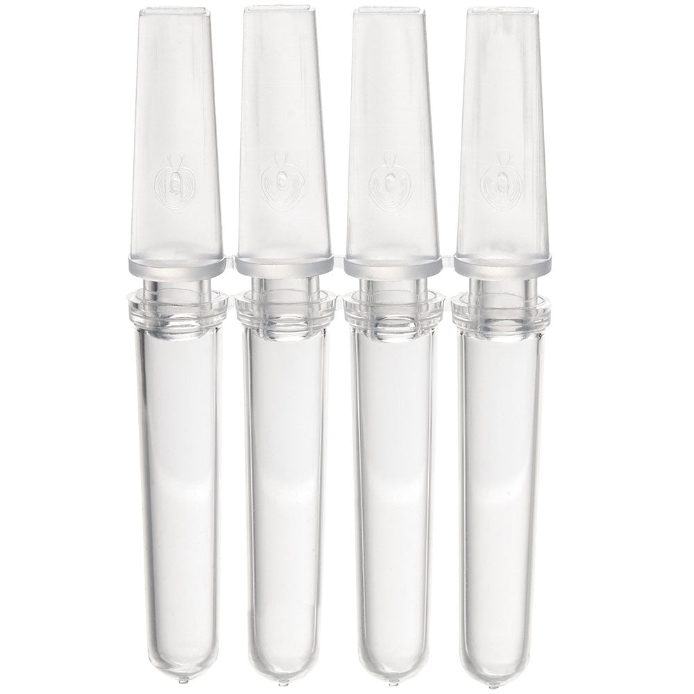 Globe Scientific PCR-COR-01 0.1mL Corbett Style 4-Strip Tubes with 4-Strip Caps Natural