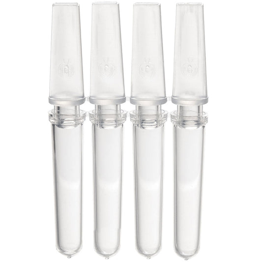 Globe Scientific PCR-COR-01 0.1mL Corbett Style 4-Strip Tubes with 4-Strip Caps Natural