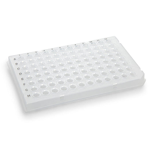 Globe Scientific PCR-HS-01 0.1mL 96-Well PCR Plate Half Skirt Clear