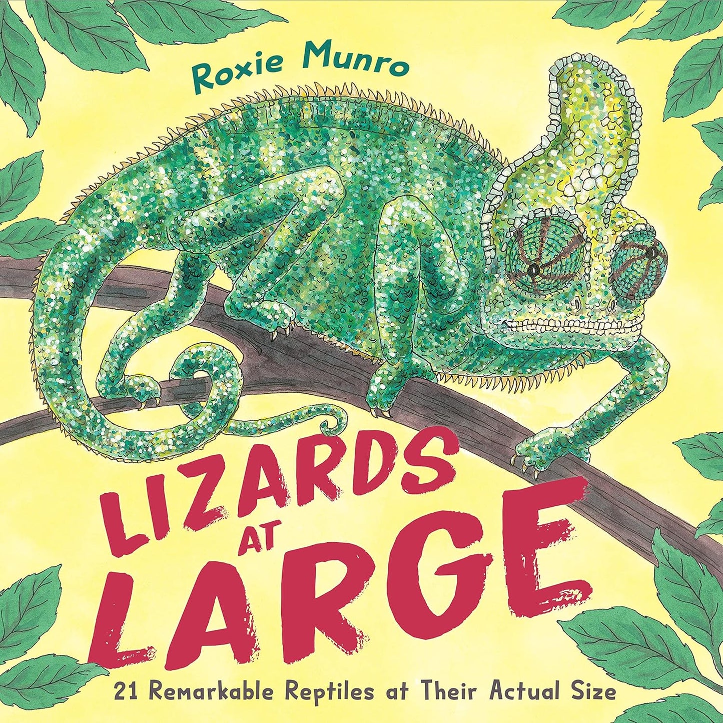Paradise Clay PGN423 Lizards at Large: 21 Remarkable Reptiles at their Actual Size - Book