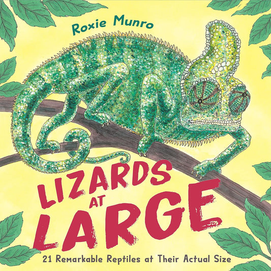 Paradise Clay PGN423 Lizards at Large: 21 Remarkable Reptiles at their Actual Size - Book