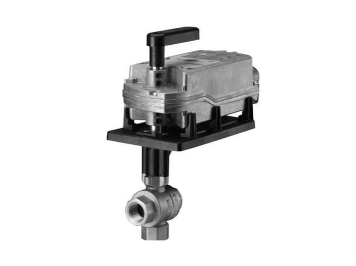 Siemens 171F-10366S 599 SERIES 3W, 1-1/4", 40CV STAINLESS STEEL BALL VALVE, 3-POS FLOAT, SR