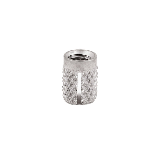 E-Z Press™ Threaded Insert for Plastic - Flush - 303 Stainless - 8-32 (Pack of 5)