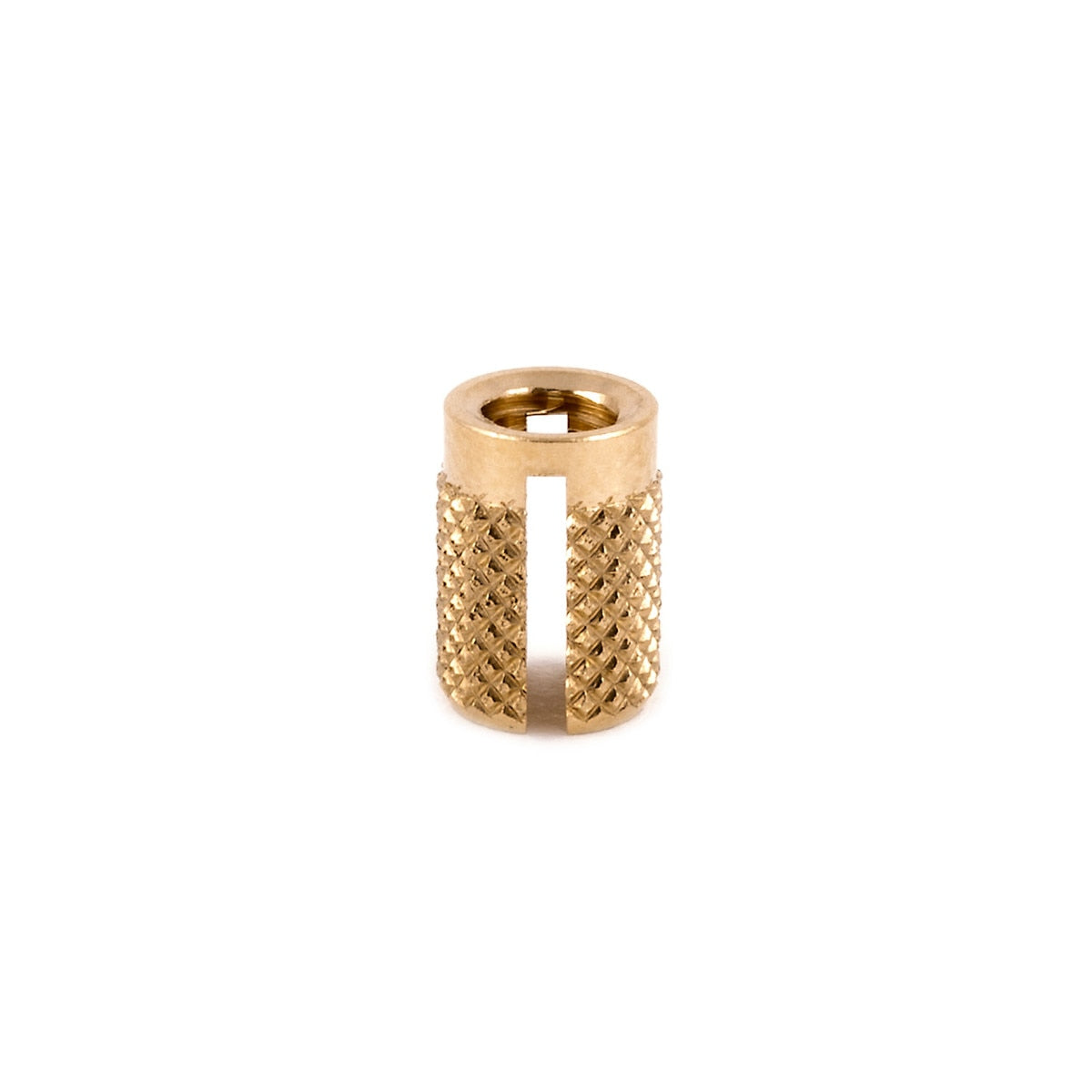 E-Z Press™ Threaded Insert for Plastic - Flush - Brass - 10-32 (Pack of 25)