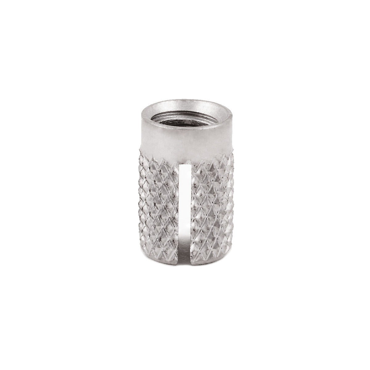 E-Z Press™ Threaded Insert for Plastic - Flush - 303 Stainless - M6-1.0 (Pack of 5)