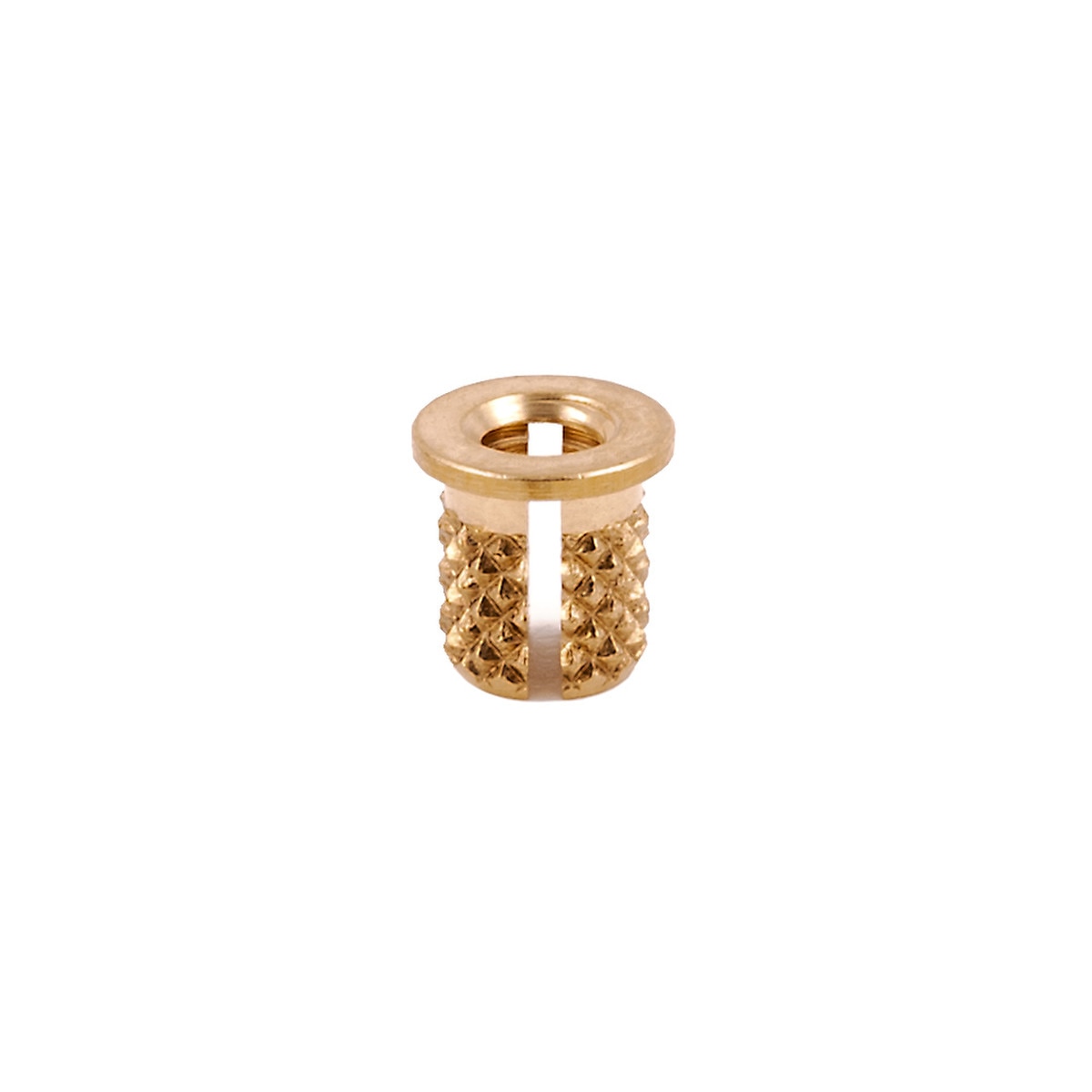 E-Z Press™ Threaded Insert for Plastic - Flanged - Brass - M4-0.7 (Pack of 50)