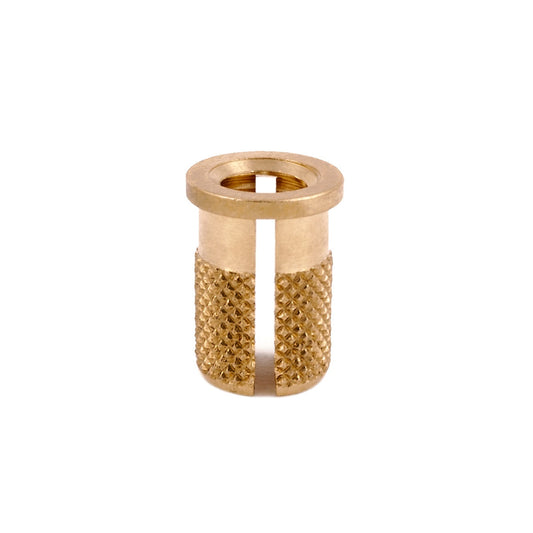 E-Z Press™ Threaded Insert for Plastic - Flanged - Brass - 1/4-20 (Pack of 25)