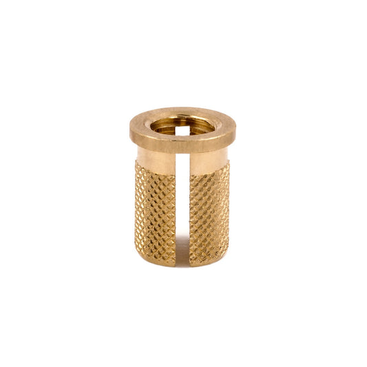 E-Z Press™ Threaded Insert for Plastic - Flanged - Brass - 5/16-18 (Pack of 10)