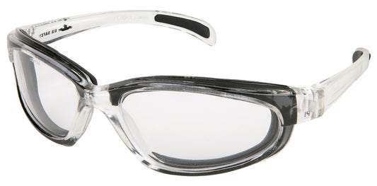 MCR Safety PN120AF PN1 Series Safety Glasses with Clear Anti-Fog Lens Clear Safety Glasses with Closed Cell Foam Lining (1 Pair)