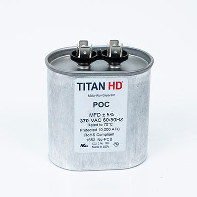 Packard POCF45A Titan Hd Run Capacitor 45 Mfd 440/370 Volt Oval