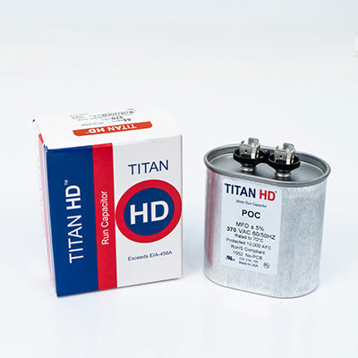 Packard POCF50A Titan Hd Run Capacitor 50 Mfd 440/370 Volt Oval