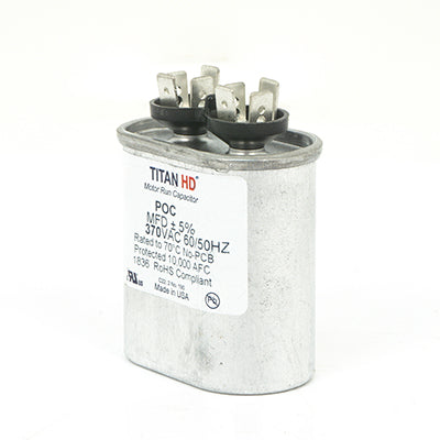 Packard POC12.5A Titan Hd Run Capacitor 12.5 Mfd 370 Volt Oval