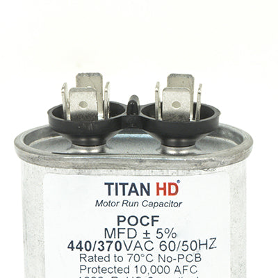 Packard POCF20A Titan Hd Run Capacitor 20 Mfd 440/370 Volt Oval