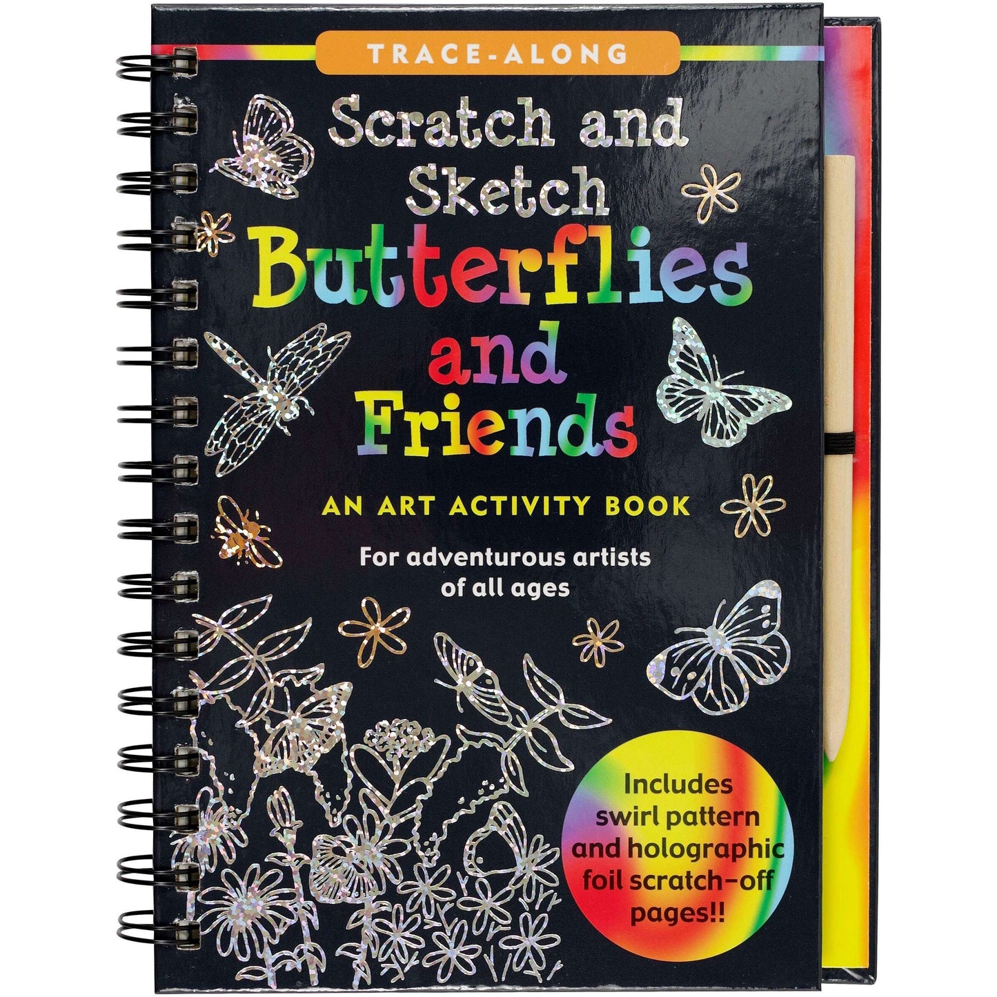 Paradise Clay PPP050 Scratch & Sketch Butterflies & Friends - Book