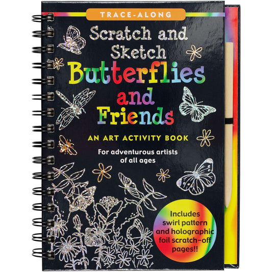 Paradise Clay PPP050 Scratch & Sketch Butterflies & Friends - Book
