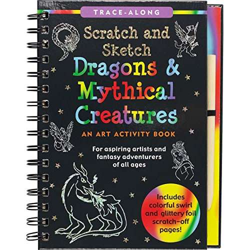 Paradise Clay PPP051 Scratch & Sketch Dragons & Mythical Creatures - Book