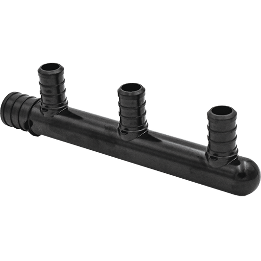 Legend Valves 461-255 3/4" x Closed x 1/2" PPSU Plastic Crimp/Cinch PEX x Closed Multi-Port Tee