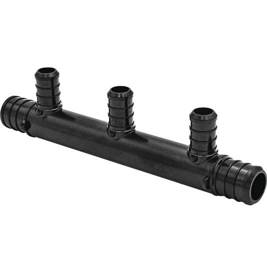 Legend Valves 461-264 3/4" x 3/4" x 1/2" PPSU Plastic Crimp/Cinch PEX Multi-Port Tee