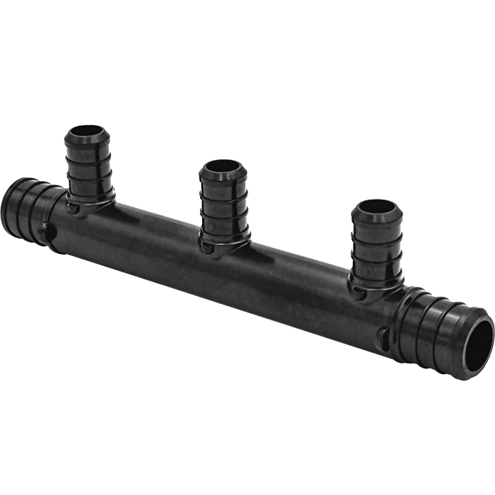 Legend Valves 461-265 3/4" x 3/4" x 1/2" PPSU Plastic Crimp/Cinch PEX Multi-Port Tee