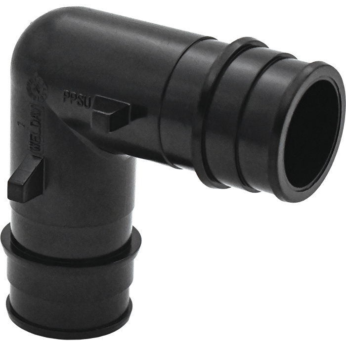 Legend Valves 461-902 2" PPSU Plastic Cold Expansion PEX 90° Elbow
