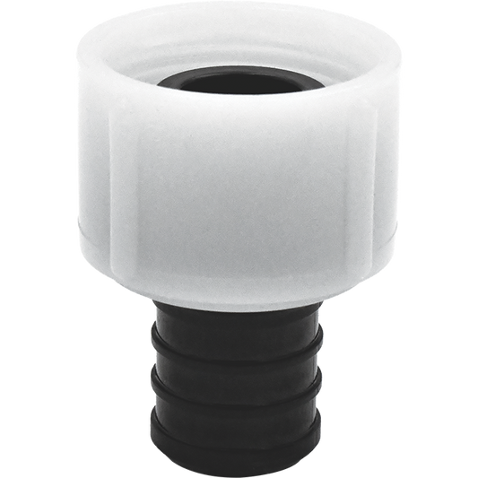 Legend Valves 461-822 3/8" x 1/2" PPSU Plastic Crimp/Cinch PEX x FNPT Swivel Adapter