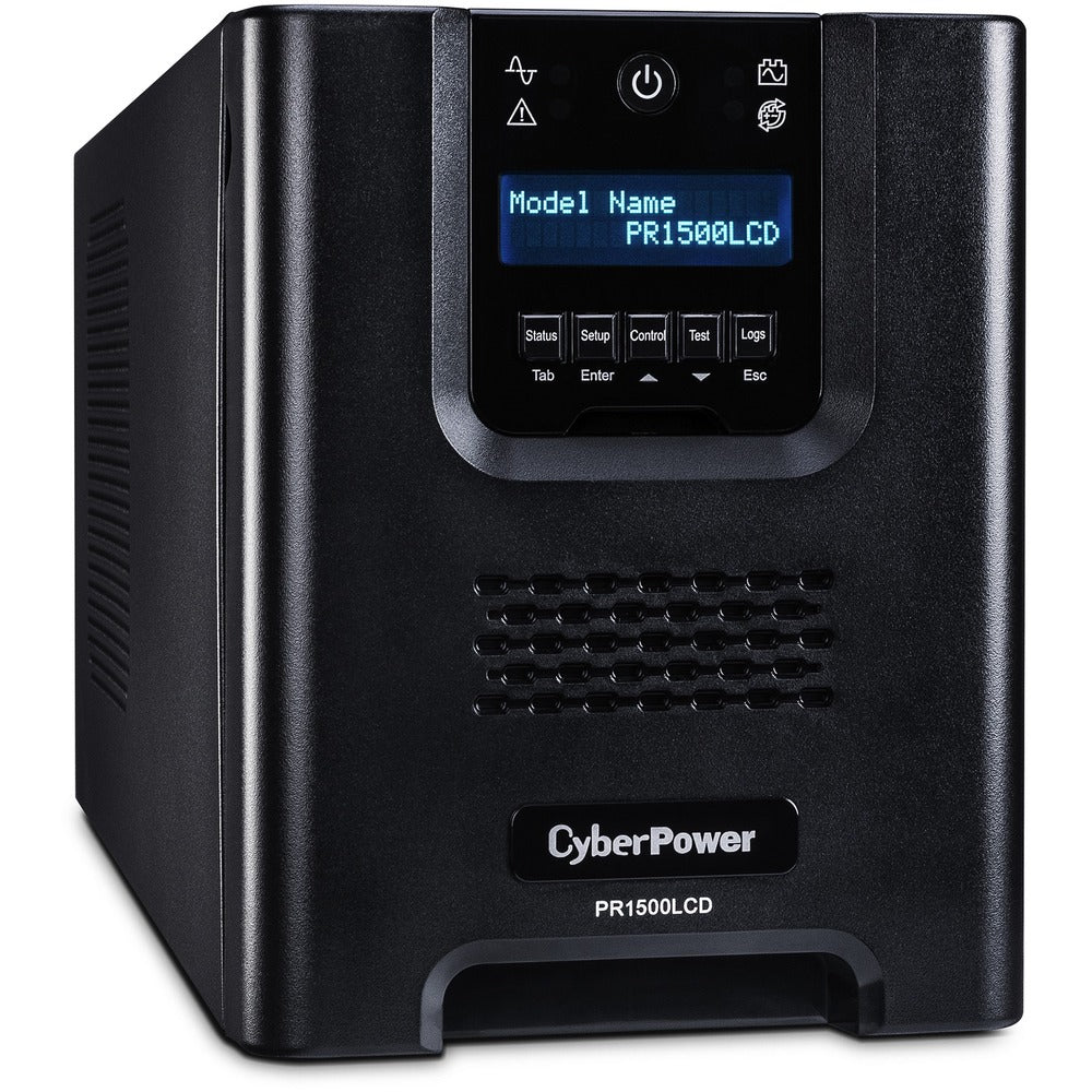 CyberPower Smart App Sinewave PR1500LCD 1500VA Mini-Tower UPS - 1500 VA/1050 W - 120 V AC - 8 Minute - Mini-tower - 8 Minute - NEMA 5-15P, 8 x NEMA 5-15R