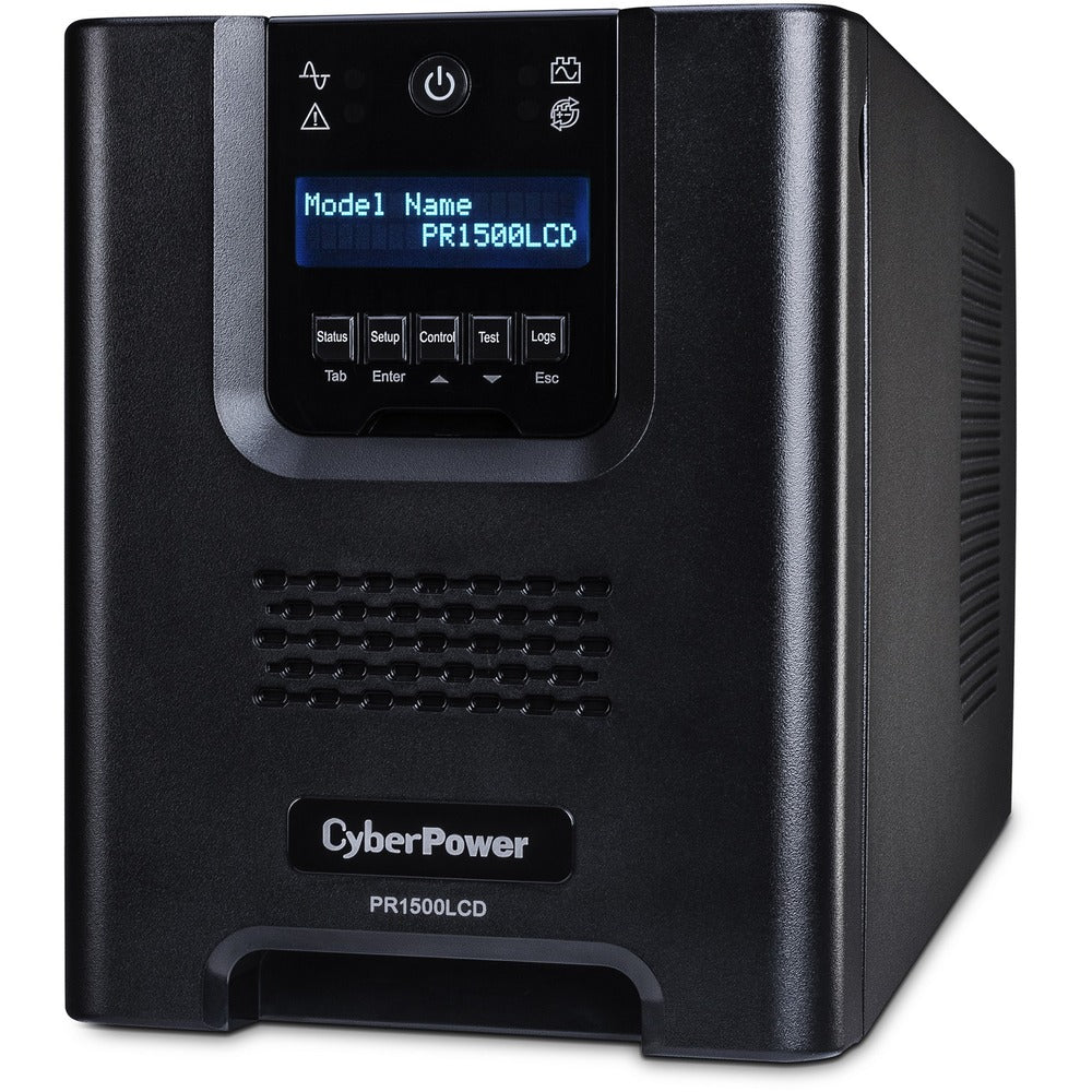 CyberPower Smart App Sinewave PR1500LCD 1500VA Mini-Tower UPS - 1500 VA/1050 W - 120 V AC - 8 Minute - Mini-tower - 8 Minute - NEMA 5-15P, 8 x NEMA 5-15R