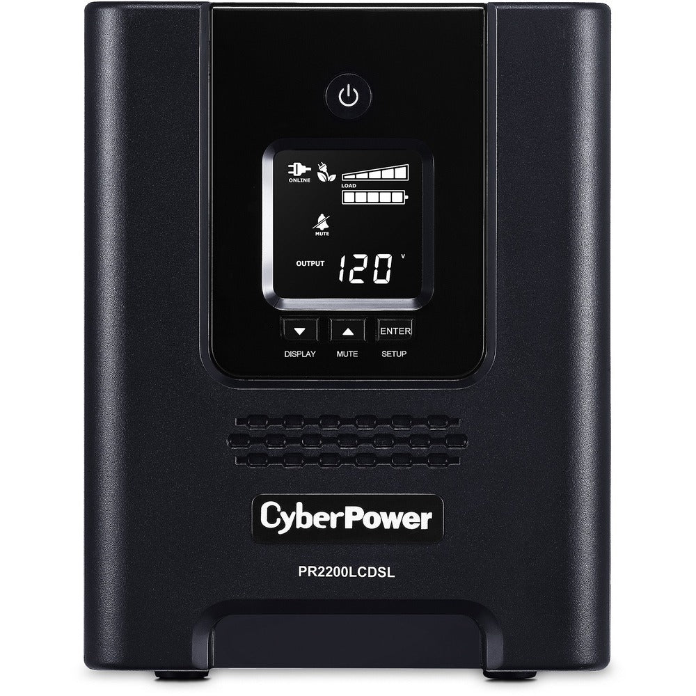 CyberPower Smart App Sinewave PR2200LCDSL 2070VA Pure Sine Wave Tower LCD UPS - 2070 VA/1980 W - Tower - 3 Minute - 6 x NEMA 5-20R - , 1 x NEMA L5-20R