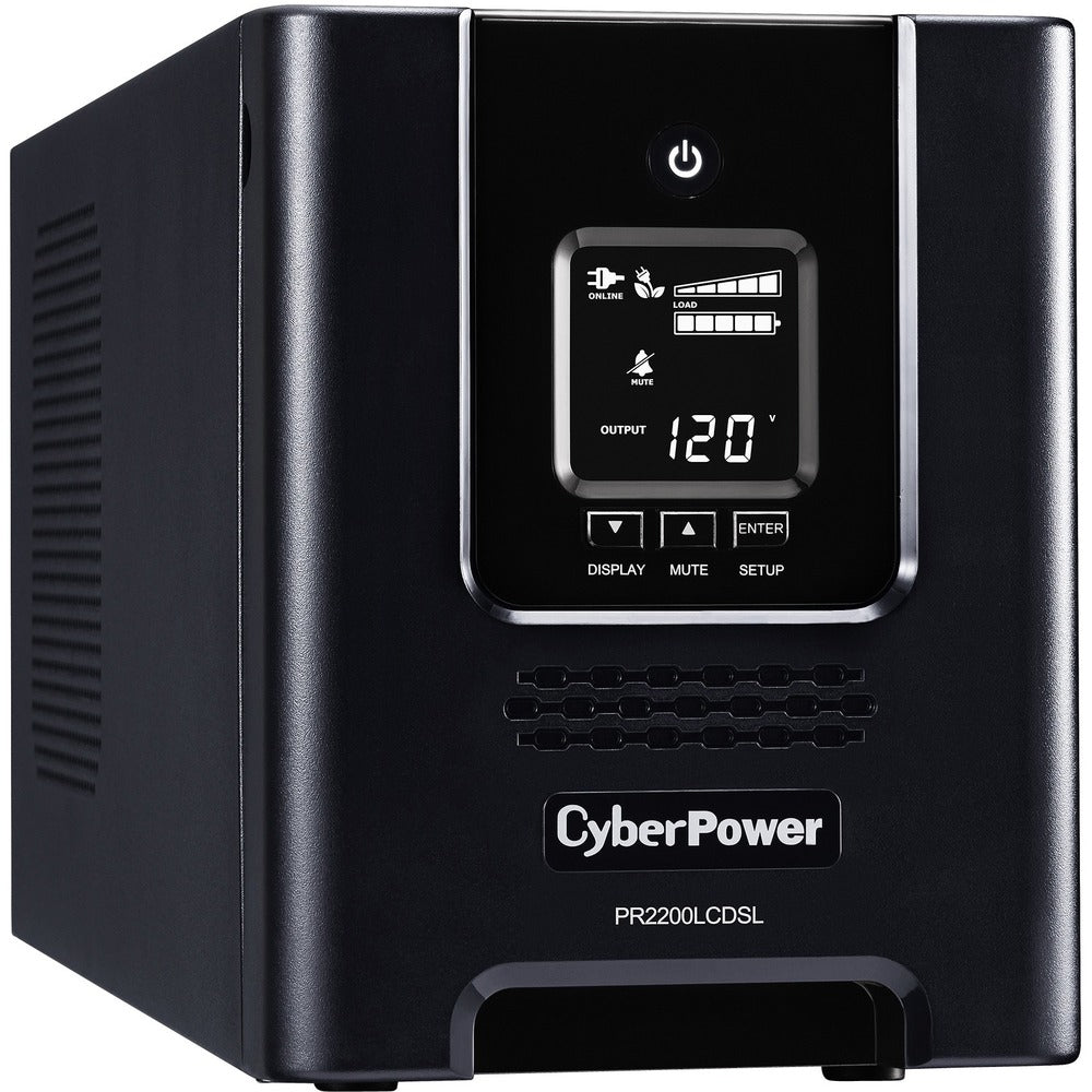 CyberPower Smart App Sinewave PR2200LCDSL 2070VA Pure Sine Wave Tower LCD UPS - 2070 VA/1980 W - Tower - 3 Minute - 6 x NEMA 5-20R - , 1 x NEMA L5-20R