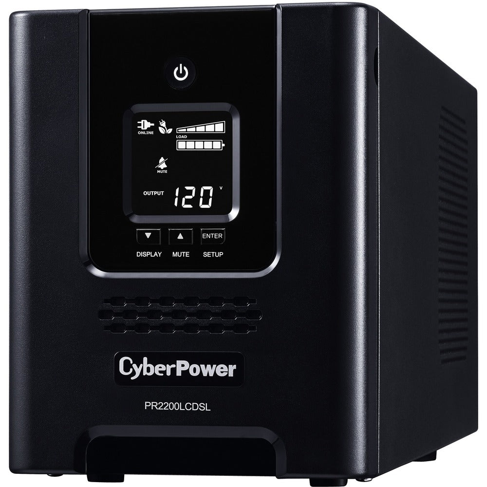 CyberPower Smart App Sinewave PR2200LCDSL 2070VA Pure Sine Wave Tower LCD UPS - 2070 VA/1980 W - Tower - 3 Minute - 6 x NEMA 5-20R - , 1 x NEMA L5-20R