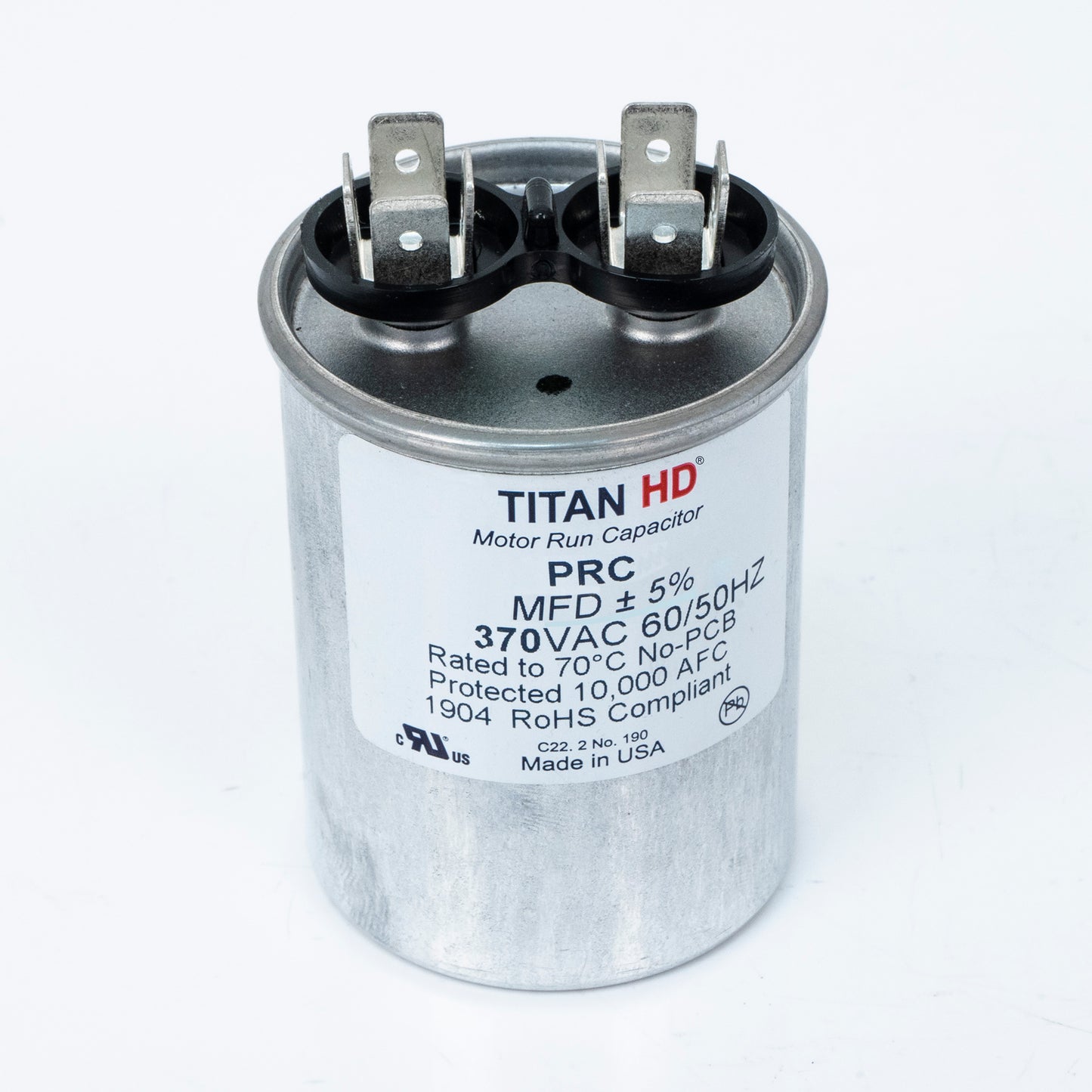 Packard PRC20A Titan Hd Run Capacitor 20 Mfd 370 Volt Round