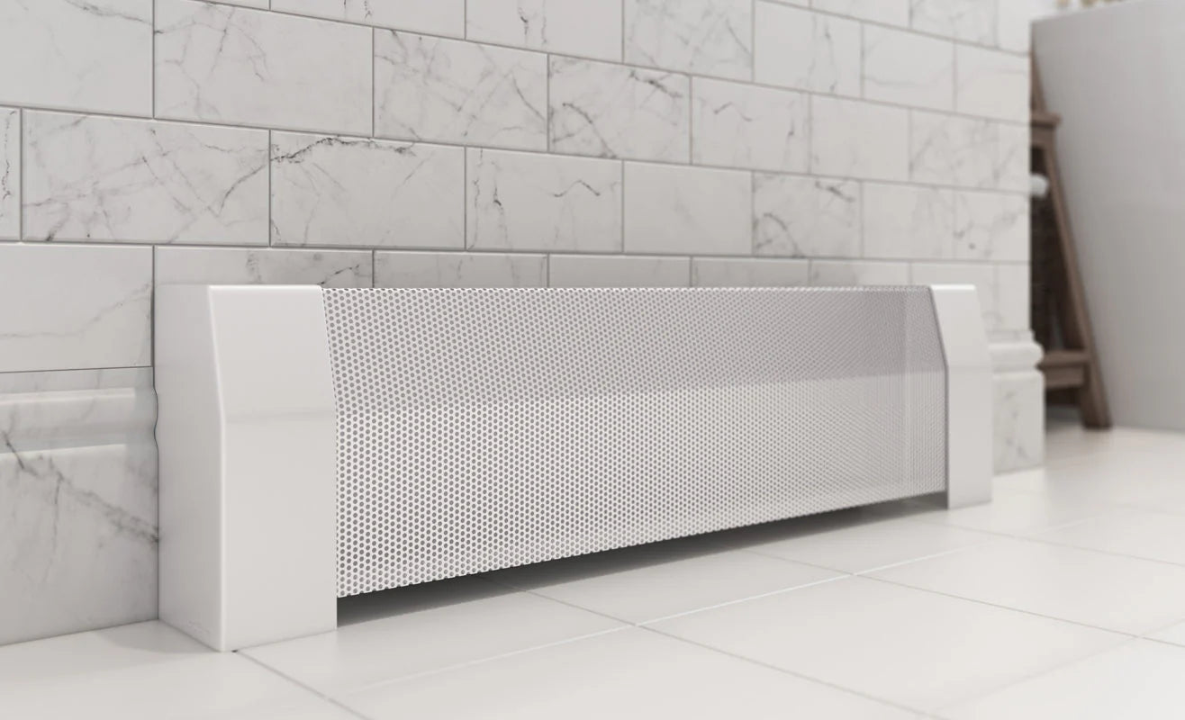 Baseboarders BB003-WHT Premium Tall Baseboard Heater Cover