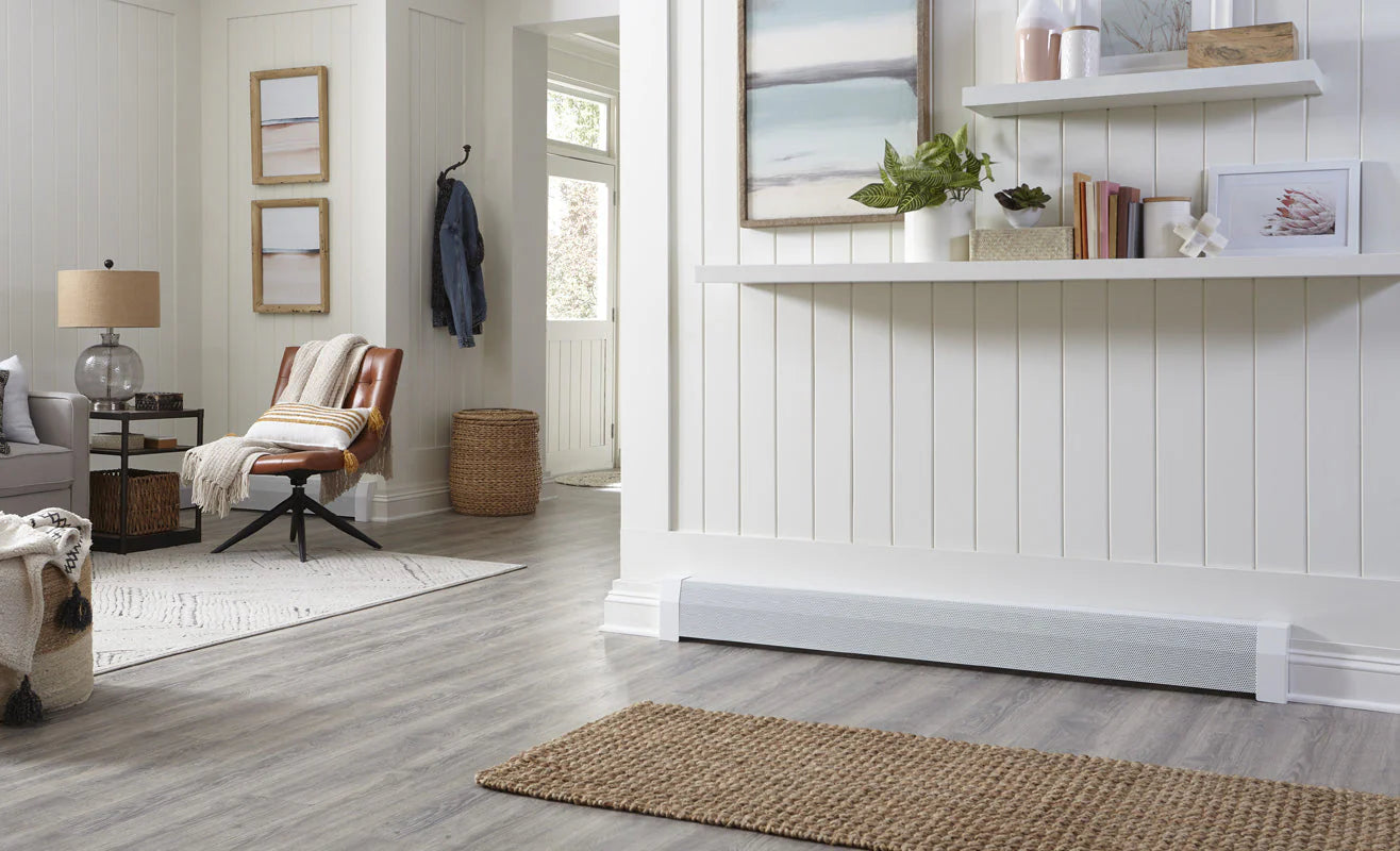 Baseboarders BB003-WHT Premium Tall Baseboard Heater Cover