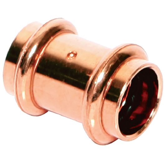 Legend Valves 450-503P 1/2" LegendPress Wrot Copper Coupling with Stop