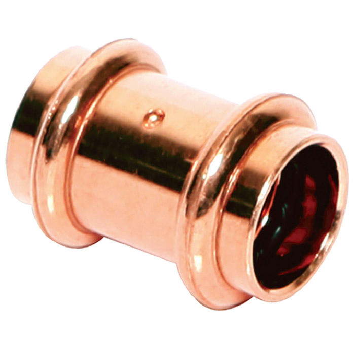 Legend Valves 450-505P 1" LegendPress Wrot Copper Coupling with Stop