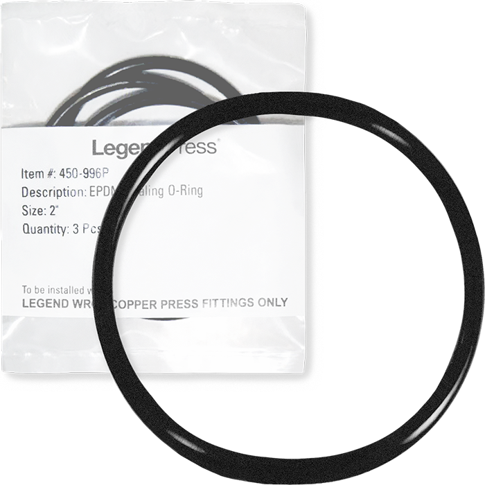 Legend Valves 450-991P 1/2" Replacement EPDM O-Rings for Copper Press Fitting Sockets
