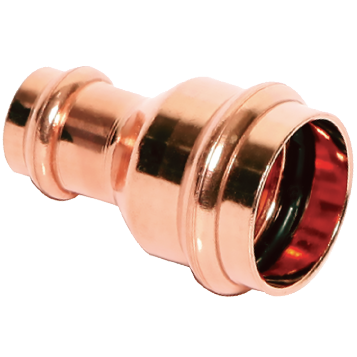 Legend Valves 450-540P 1-1/2" x 3/4" LegendPress Wrot Copper Reducing Coupling