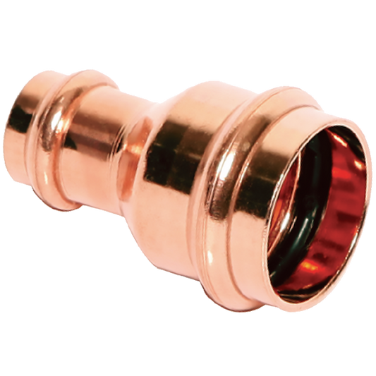 Legend Valves 450-541P 1-1/2" x 1" LegendPress Wrot Copper Reducing Coupling