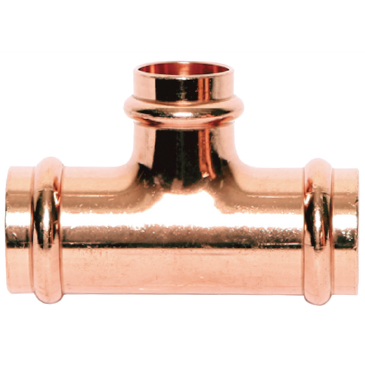 Legend Valves 450-190P 1/2" x 1/2" x 1" LegendPress Wrot Copper Reducing Tee