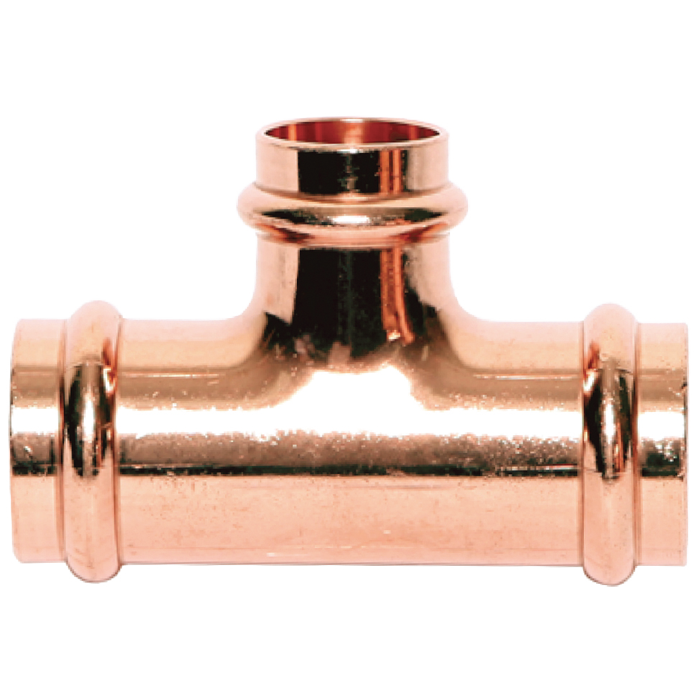 Legend Valves 450-224P 2" x 2" x 3/4" LegendPress Wrot Copper Reducing Tee
