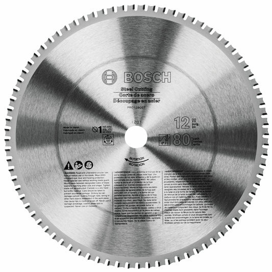 Bosch PRO1280ST 12" 80T Steel Cut Blade