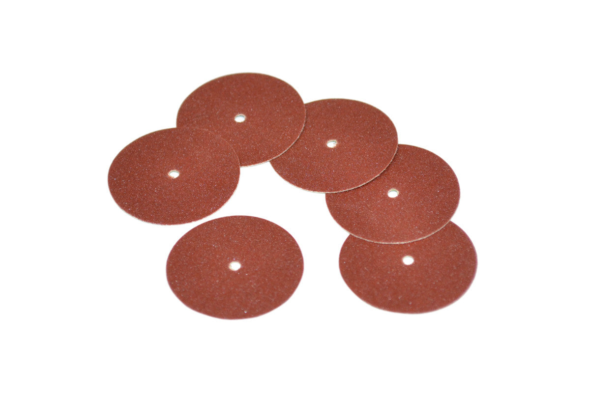 Grobet USA® 10.01105 Adalox Sanding Discs, 7/8″ Diameter, Fine Grit, Aluminum Oxide, Pin Hole Center, EA