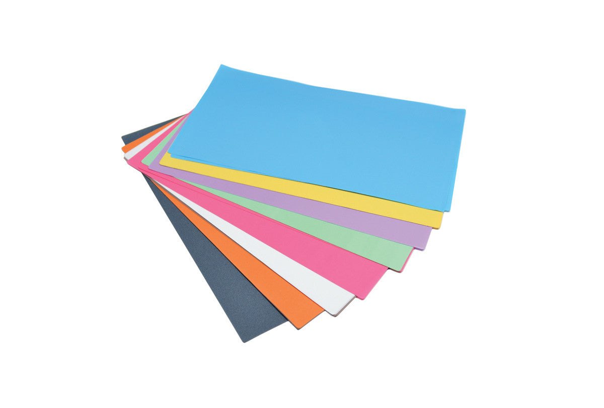 Grobet USA® 10.021 Slurry Coated Polishing Sheets, 9 Assorted Grits, 18 Pk, EA