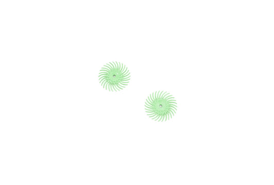 Grobet USA® 10.3506 3M 3-Radial Bristle Discs, 3/4″ Diameter, 1 Micron, Lt. Green, EA