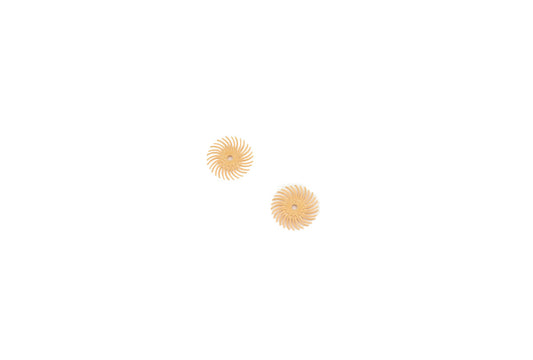 Grobet USA® 10.3511 3M 3-Radial Bristle Discs, 9/16″ Diameter, 6 Micron, PEAch, EA