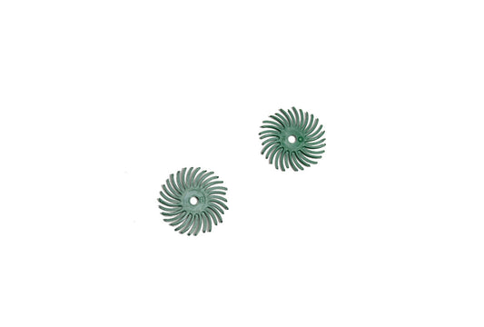 Grobet USA® 10.3514 3M 3-Radial Bristle Discs, 1″ Diameter, 500 Grit, Green, EA
