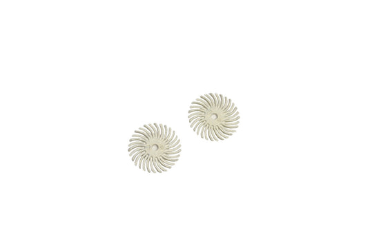 Grobet USA® 10.3516 3M 3-Radial Bristle Discs, 1″ Diameter, 120 Grit, White, EA
